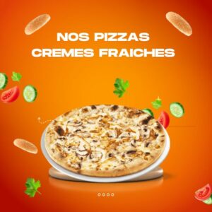 Pizzas crème fraîche